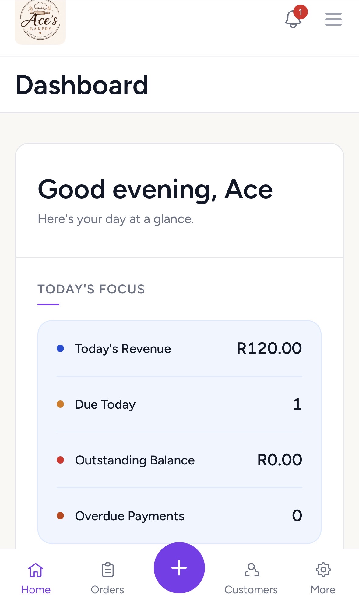 Vulafy dashboard on mobile